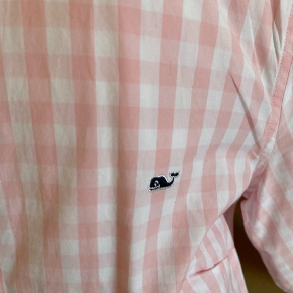 Vineyard Vines pink Gingham shirt - Picture 3 of 6